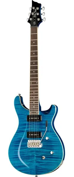 Harley Benton CST-24T P90 Ocean Flame forfra
