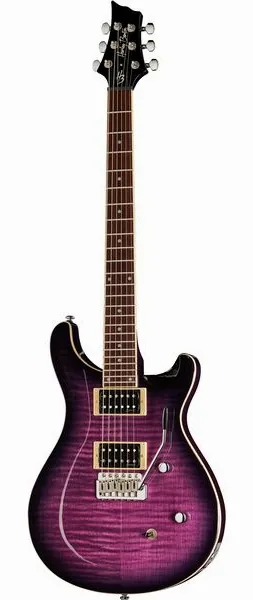 Harley Benton CST-24T Purple Burst forfra
