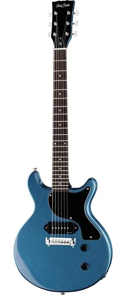 Harley Benton DC-Junior Pelham Blue forfra