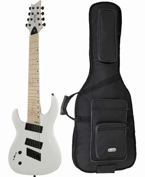 Harley Benton R-458MN LH WH MS w/Bag forfra
