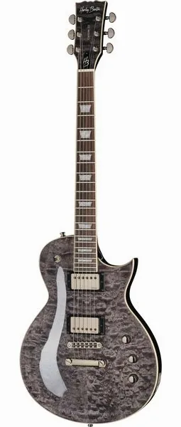 Harley Benton SC-Custom III Quilt Midnight forfra