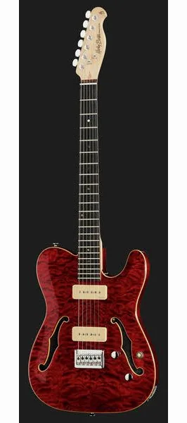 Harley Benton TE-90QM Trans Red, detalj 2