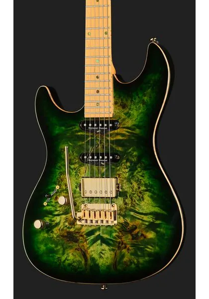 Larry Carlton S10 HSS Transparent Green LH, detalj 4