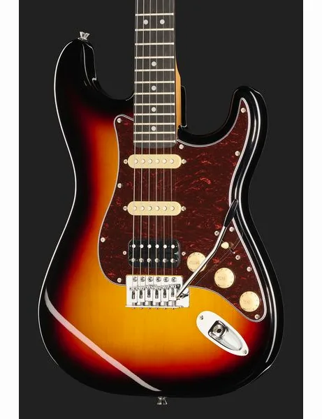 Mooer MSC10 Pro Guitar Sunburst, detalj 4