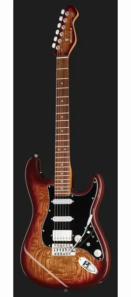 Mooer MSC20 Pro Guitar Amber Brown, detalj 2