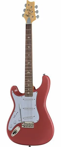 PRS SE Silver Sky Derby Red LH forfra