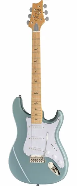 PRS SE Silver Sky Stone Blue Maple forfra