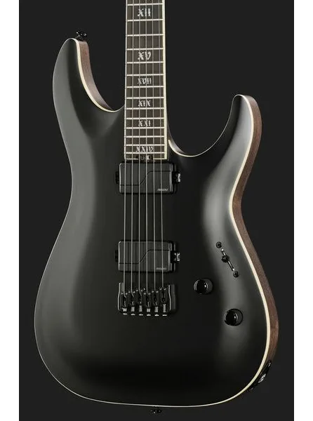 Schecter C-1 SLS Evil Twin Satin Black, detalj 4