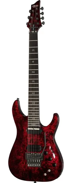 Schecter C-7 FR S Apocalypse Red Reign forfra