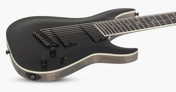 Schecter C-8 MS SLS Elite Evil Twin SBK, detalj 3