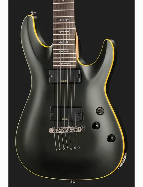 Schecter Demon 7-Satin Black, detalj 4