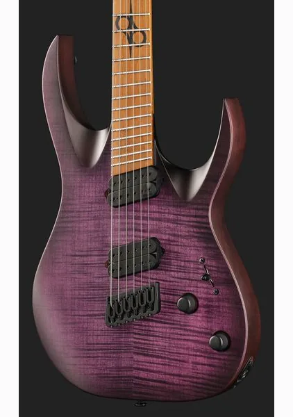 Solar Guitars A1.6FDPB-FF Flame Purple Burst, detalj 4