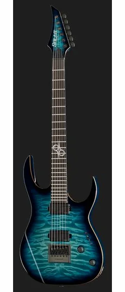 Solar Guitars S1.6AQOB Quilted Ocean Blue Br, detalj 2