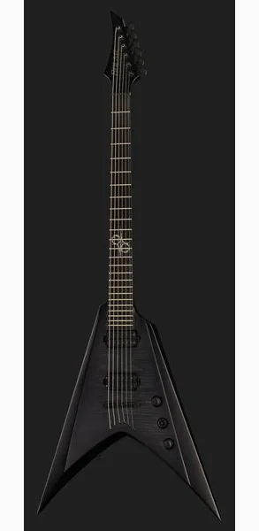 Solar Guitars V2.6FBB Baritone Flame Black, detalj 2