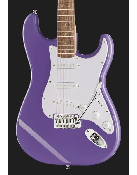 Squier Sonic Strat LRL Ultraviolet, detalj 4